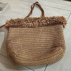 Straw Raffia Tote Bag